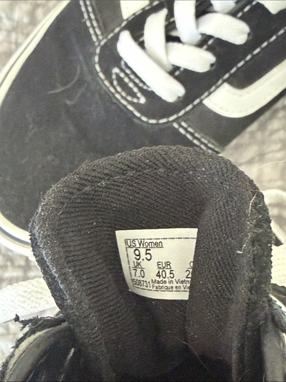 Vans Black and White Old Skool Low-Top Sneakers - Women - Picture 5 of 5
